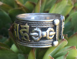 Wide Mantra Ring #1