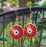 Hamsa Round Earring