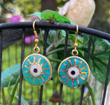 Hamsa Round Earring