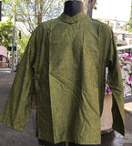 Tibetan Shirt: Forest Greenཟུར #27
