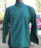 Tibetan Shirt: Greenཟུར #24