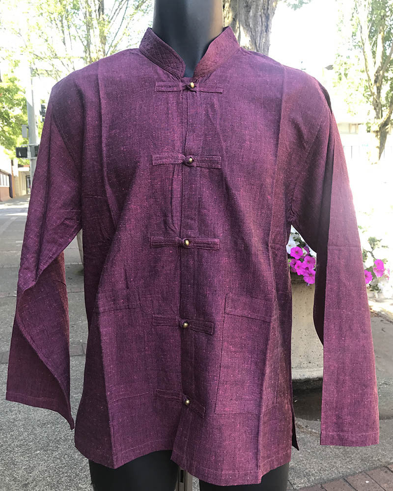 Tibetan Elegant Shirt: ནDark Pink #29