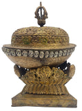 Antique Kapala with Stand and lid
