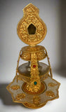 Gold Silver Plated Copper Long Life Vase / Tsebum #3