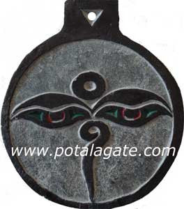 Buddha Eye Stone Plaque #7