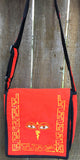 Buddha Eyes Embroidered Velvet Bag - Large #6