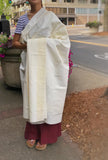 White Nagpa Zen Shawl #4