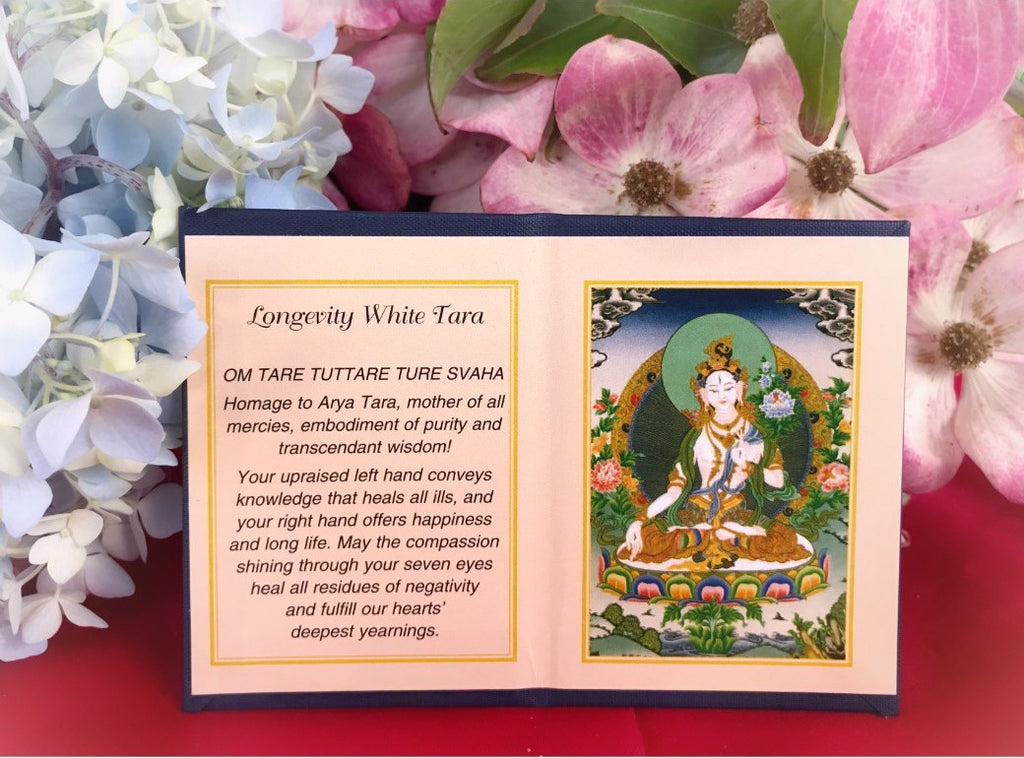 White Tara Folding Thangka #12a