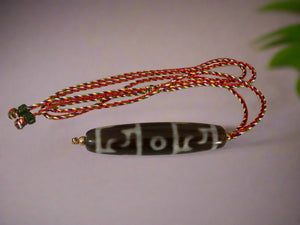 Guru Rinpoche Three Eyed Dzi Bead
