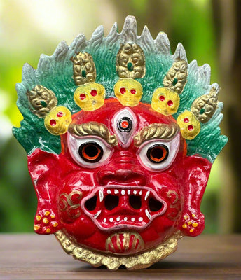 Red Mahakala Mask