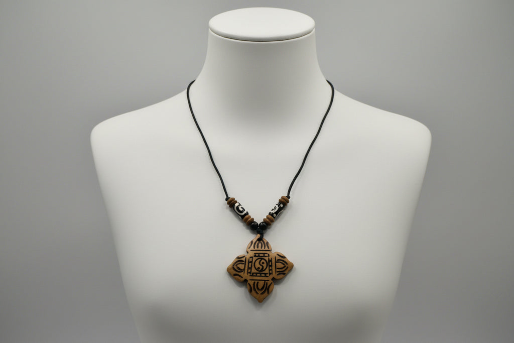 Doubel Dorjee Bone Necklace #2
