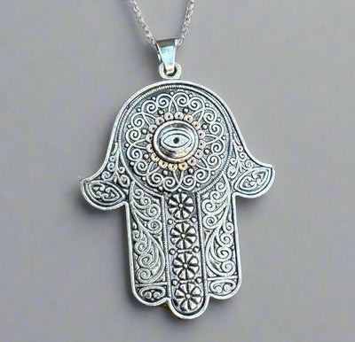 Large Hamsa Pendant #10