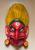 Garuda Wooden Mask in Red