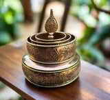 Copper Mandala set in Medium #5