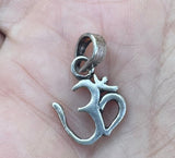 Om Silver Pendant Small # 1