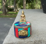 Inlaid stone Incense burner