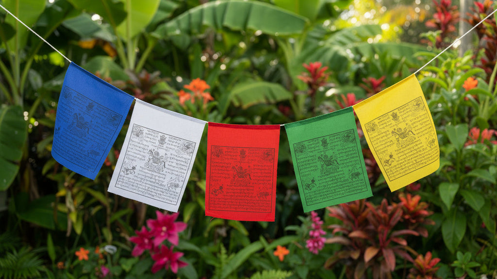Tibetan Prayer Flags- Set of 5 or 10 #6