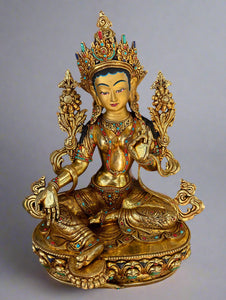 Magnificent Green Tara Statue