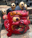 Mahakala Mask in Red