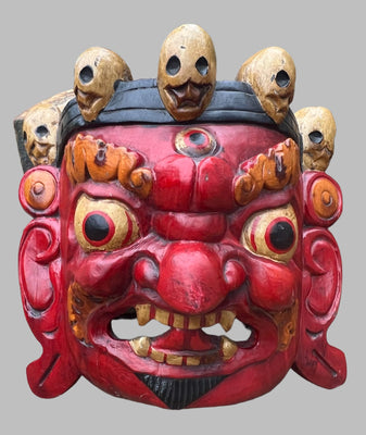 Mahakala Mask in Red