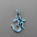 Sanskrit Om Silver Pendant # 18