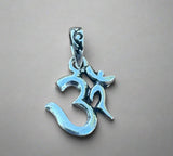 Sanskrit Om Silver Pendant # 18