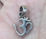 Om Silver Pendant Small # 1