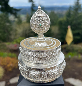 Charming Silver Mandala