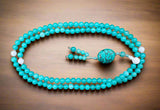 Aquamarine Mala 108 Beads #19