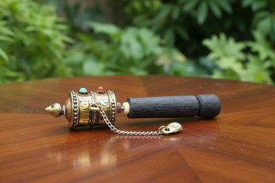 Copper Tibetan Prayer Wheel - Tiny #7