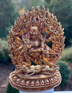 Six Arm Mahakala in Gold