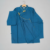 Tibetan Oriental Shirt in Green