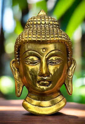 Gold Color Buddha Mask #11