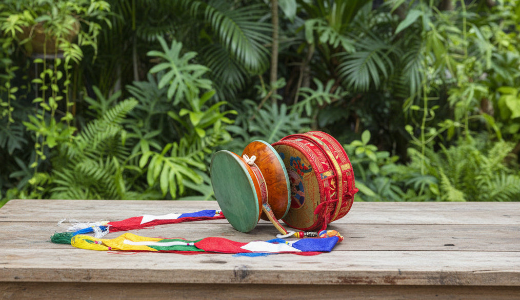 Elegant Burlwood Chod Drum #7