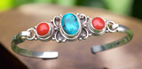 Turquoise Coral Bracelet #17