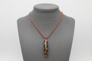 Guru Rinpoche Three Eyed Dzi Bead #5