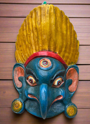 Garuda Mask in Blue