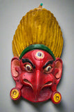 Garuda Wooden Mask in Red