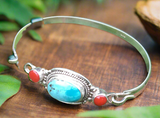 Turquoise Silver Bracelet #7