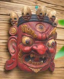 Red Mahakala Mask