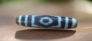 Dzi Bead with 3 Eyes #8