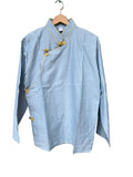 Tibetan Oriental Shirt in Light Blue