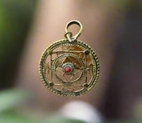 Sri Yantra Pendant in Brass #16