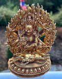 Six Arm Mahakala in Gold