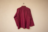 Oriental Tibetan Shirt in Maroon