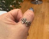 Vajra Silver Color Ring #1