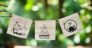 Buddha Flag Raw Silk