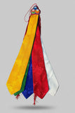 Five-Color Silk Damaru Tail