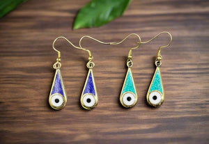 Tear Drop Hamsa Earring #1