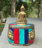 Inlaid stone Incense burner
